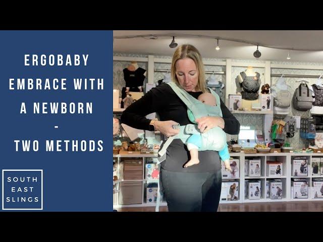 How to use Ergobaby Embrace with a Newborn / new baby - IMPROVED VIDEO