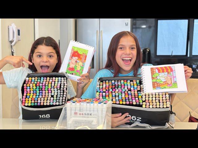 PINTANDO BOBBIE GOODS COM O MAIOR KIT DE CANETAS DO MUNDO(Jessica Sousa)