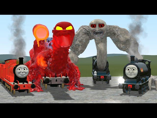 NEW CURSED THOMAS, CURSED DONALD AND JAMES THE TRAINS In Garry's Mod! (Thomas and Friends)