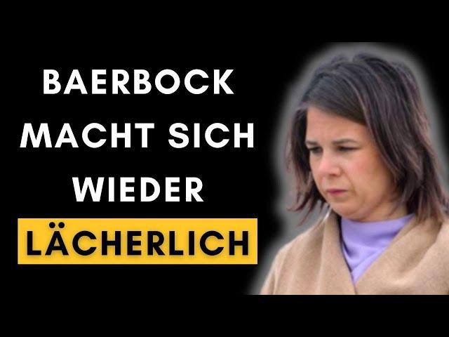 Peinlich: Baerbock droht China mit Sanktionen