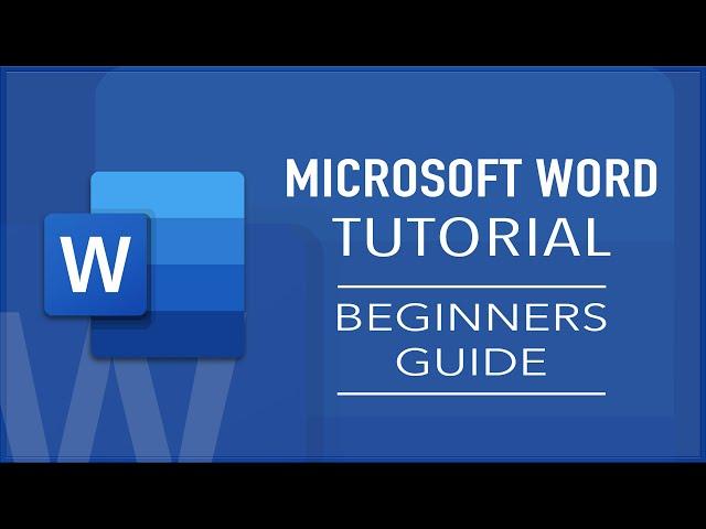 Microsoft Word Tutorial for Beginners | How to use Microsoft Word | Easy Guide