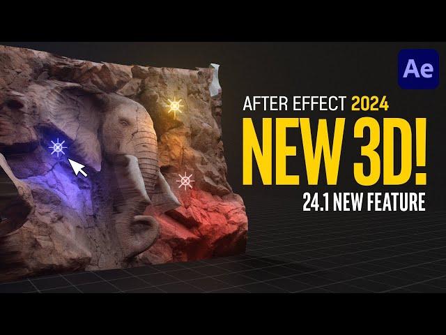 After Effects 24.1 New Feature Easy Image To 3D