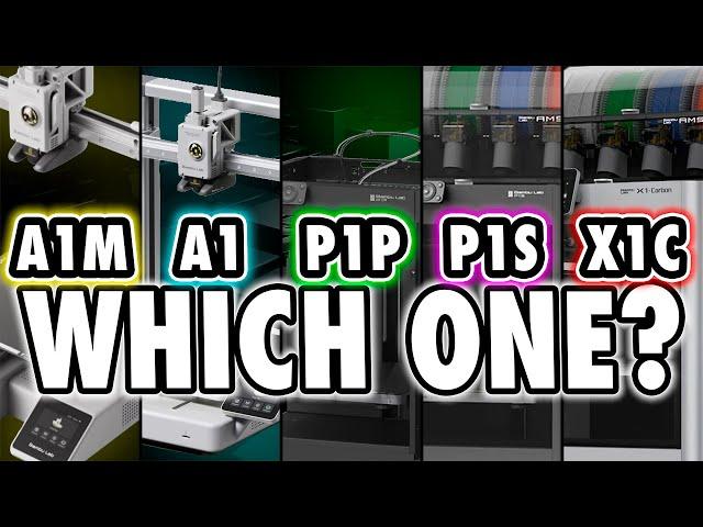 One Clear Winner - Bambu Labs A1 Mini Vs A1 Vs P1S Vs P1P Vs X1