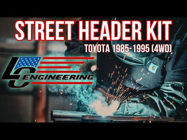 Street Header Kit for 1985-1995 22R/RE Toyota Engines (4WD)