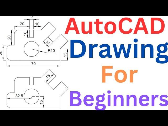 AutoCAD Drawing For Beginners in Hindi || AutoCAD 2D Drawing Tutorial with dimensions