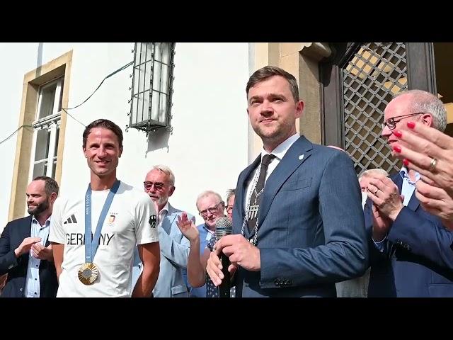 Stadt Warendorf: Empfang des Goldmedaillengewinners Christian Kukuk