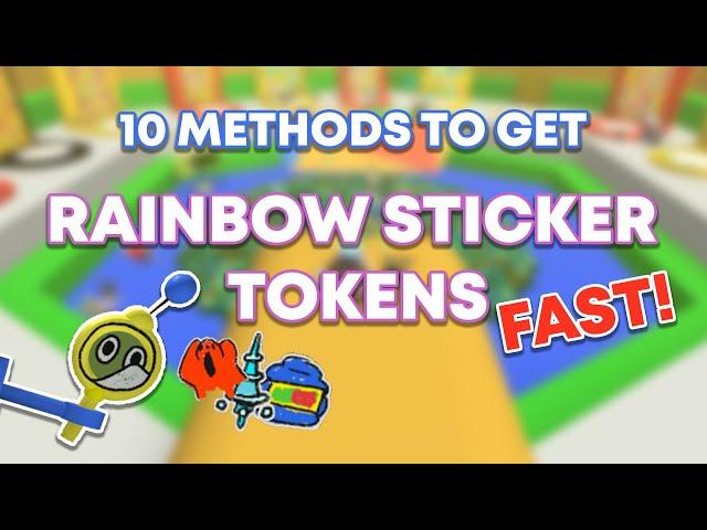 10 EASY WAYS TO GET RAINBOW STICKER TOKENS | Bee Swarm Simulator