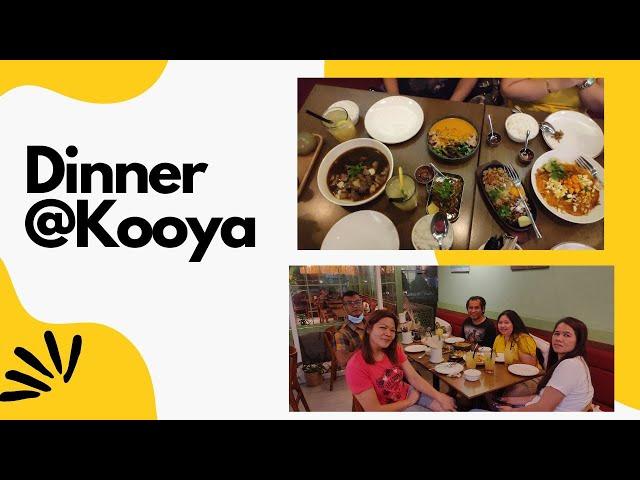 Dinner @ Kooya Filipino Eatery in Dubai Marina By Chef JP Angelo