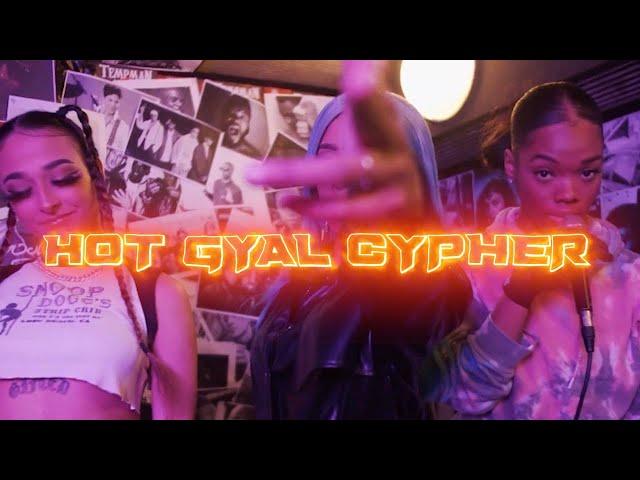 #HOTGYALCYPHER FT TRILLARY BANKS , CRISTALE & QUEEN MILLZ HOSTED BY MYKAL MILLION