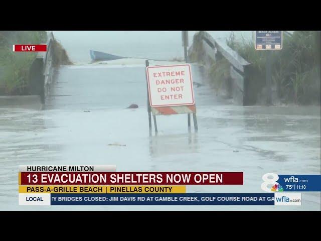 8,000 people seek safety at Pinellas County emergency shelters