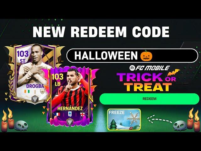 FREE REDEEM CODE HALLOWEEN!! WINTER FESTIVAL EVENT FC MOBILE | 98-103 OVR REWARDS FC MOBILE 25!