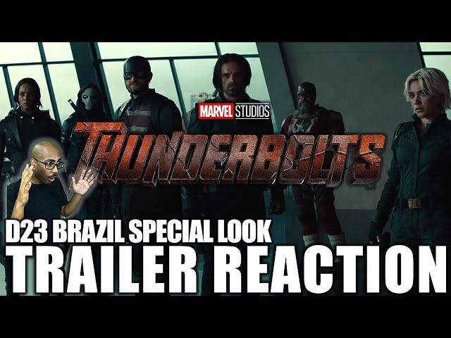 THUNDERBOLTS* D23 Brazil Special Look Trailer REACTION! Marvel | Florence Pugh | Sebastian Stan