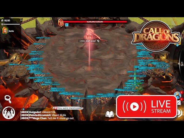 Flame Dragon Attempts Live Stream - Call of Dragons - Immo Gaming