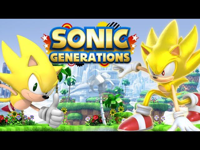 SONIC GENERATIONS - Full Game (As Super Sonic)