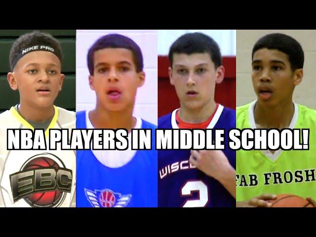 NBA PLAYERS IN MIDDLE SCHOOL! Jayson Tatum, Banchero and MORE!