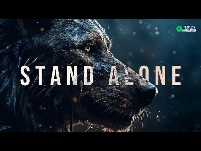 STAND ALONE (Official Lyric Video)  Fearless Motivation