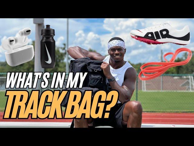 What's in my Track & Field Bag? Track Bag Essentials || NIKE PRO Aaron Kingsley Brown