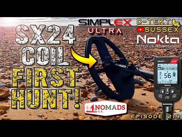 SX24 Coil on the Nokta Simplex ULTRA! | Beach Metal Detecting | UK Coins | Settings | Episode 219