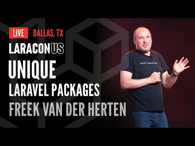 Freek Van Der Herten on "Unique Laravel Packages" | Laracon US 2024 in Dallas, TX