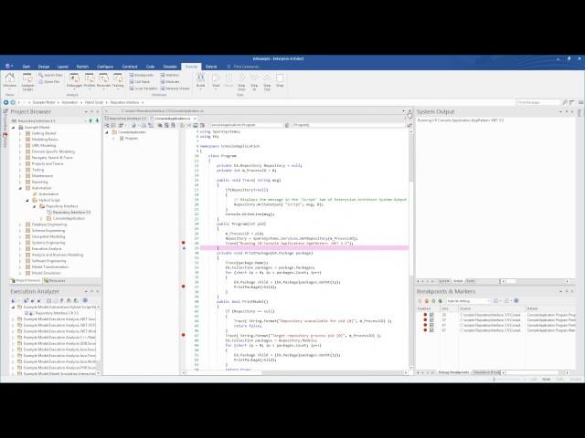 Hybrid Scripting in Enterprise Architect 13