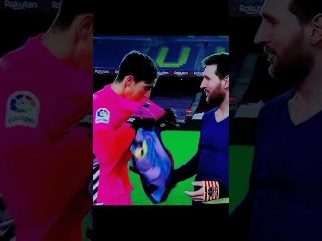 His reaction when he saw Messi wanted his shirt