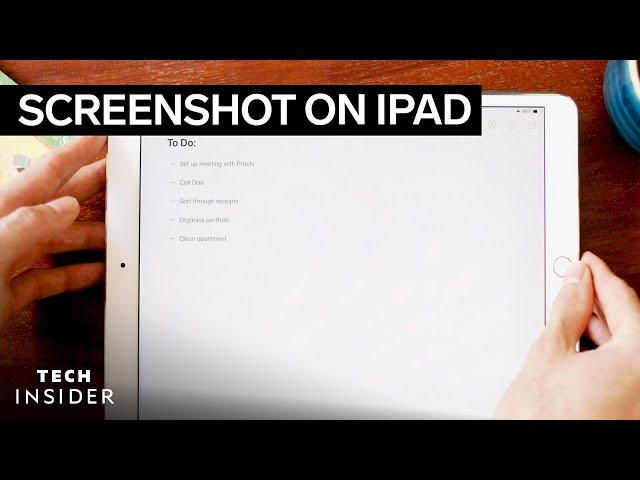 How To Take A Screenshot On iPad