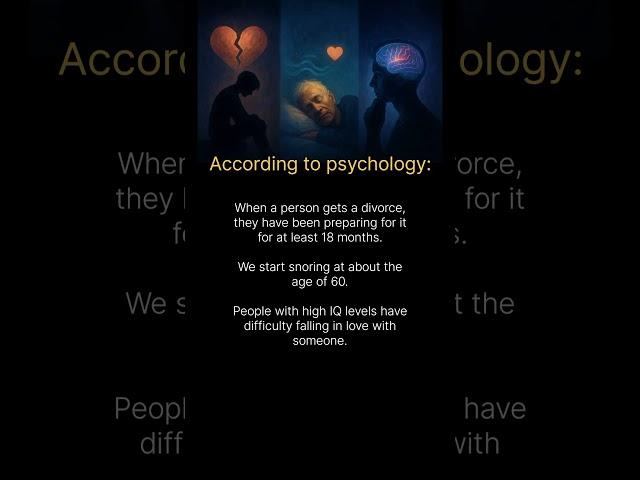 Shocking Psychology Facts About Divorce, IQ & Sleep | Human Behavior Explained