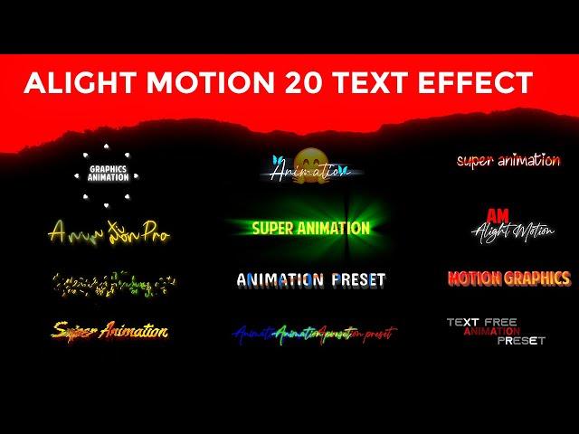 Text Animation Preset For Alight Motion | Alight Motion Text Animation Preset | Text Effect XML File