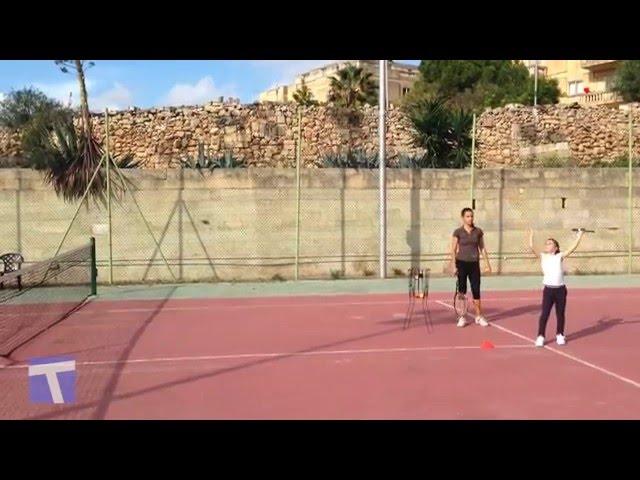 TennisLine Academy - Service practice