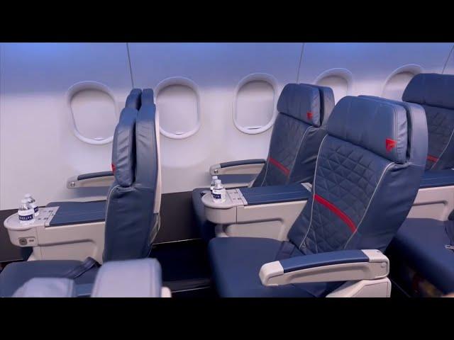 FIRST CLASS SEATS A320-200 DELTA AIRLINES | Short Domestic Flight ATL - OKC | Seat Configuration