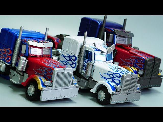 TRANSFORMERS STOP MOTION - Optimus Prime vs Decepticon Robot Truck Transform in real life at Home!