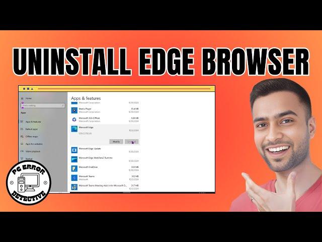 How to Uninstall Microsoft EDGE Browser