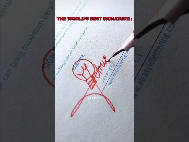 The world's best signature️|clips took from TikTok|song took from yt|#signature#shorts#views