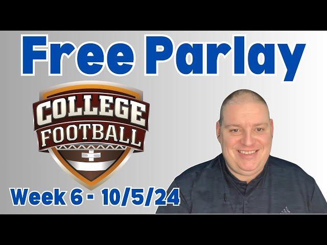 Saturday NCAAF Free 3 Team Parlay - 10/5/24 l Picks & Parlays l #ncaafparlay