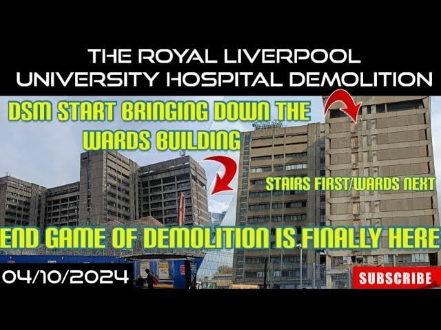 The Royal Hospital Liverpool Demolition - 04 - 10 - 2024