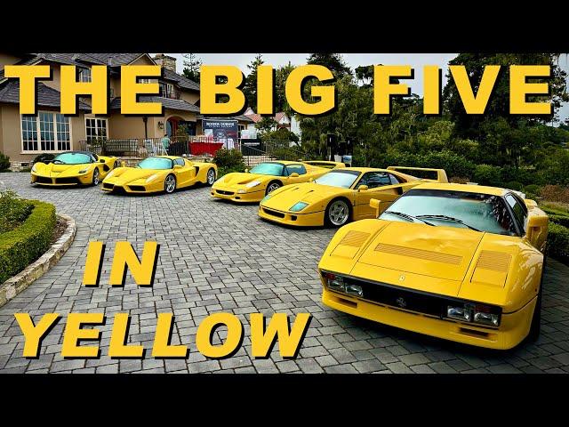 I Collected the Big Five Ferrari's in YELLOW!