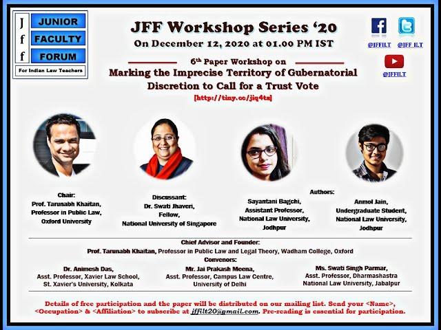 JFF 6th Paper Workshop | 12 December 2020