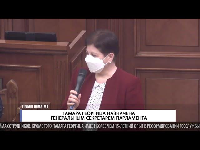 Тамара Георгица назначена генеральным секретарем парламента
