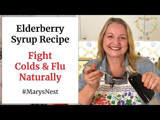 Homemade Elderberry Syrup Recipe - A Natural Home Remedy For Colds and Flu