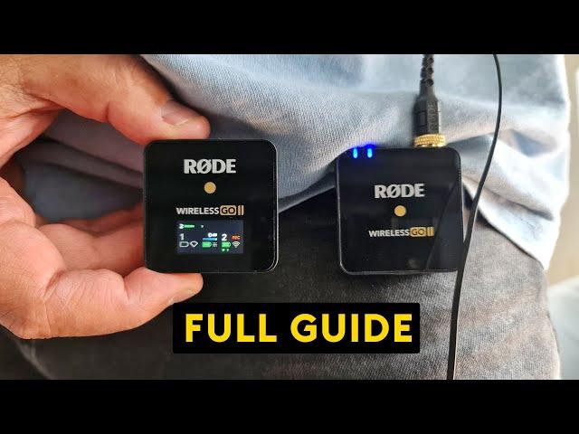 RØDE Wireless GO 2 Dual & Single - COMPLETE Tutorial - EVERY Setting Explained