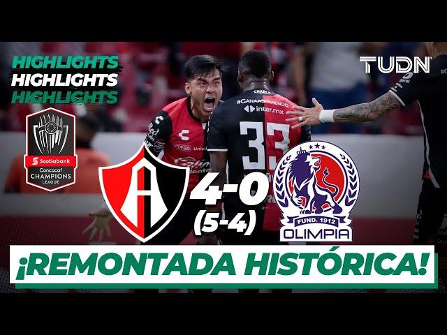 HIGHLIGHTS | Atlas 4(5)-(1)0 Olimpia | CONCACHAMPIONS 2023 - 8vos | TUDN