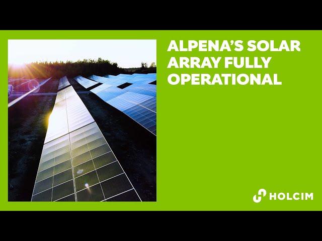 Alpena’s Solar Array Fully Operational – Advancing Our Clean Energy Future