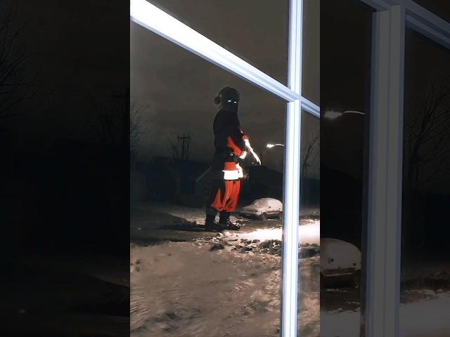 He knows if you've been bad or good! ‍ #santa #christmas #scary #cursed #horror #shorts