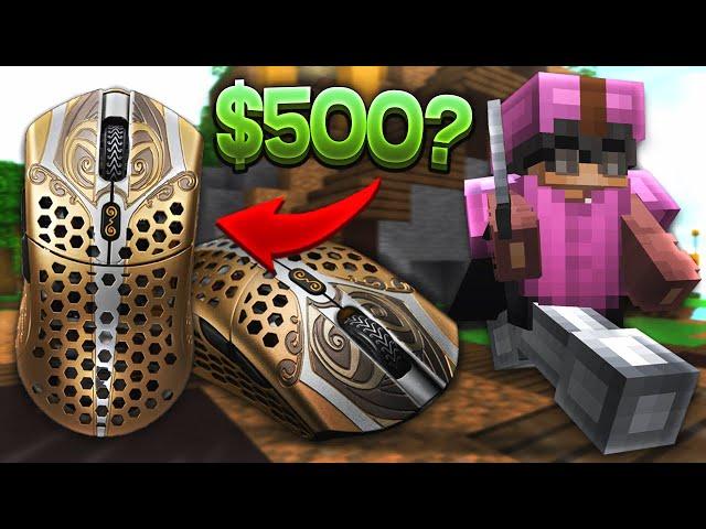 Using a $500 Mouse for Bedwars & PvP! Finalmouse Starlight 12 Medium Review (ft. @minutetechmc)