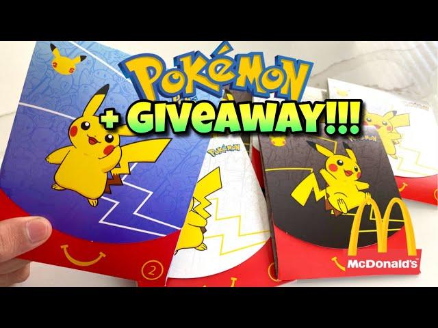 Pokemon McDonalds Promo Pack opening plus GIVEAWAY!!!