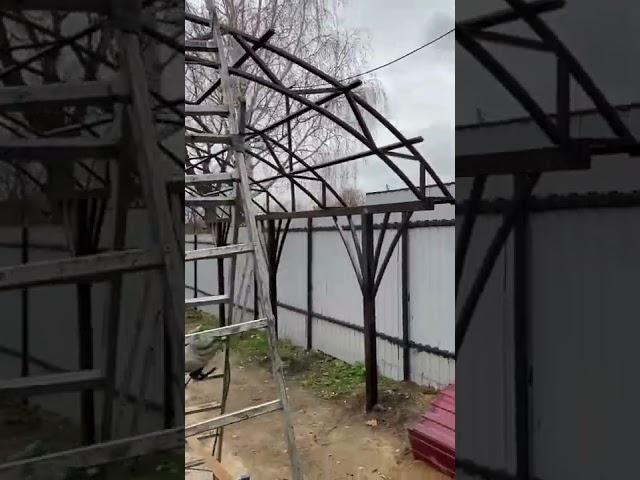 Навесы из поликарбоната Спецкаркас