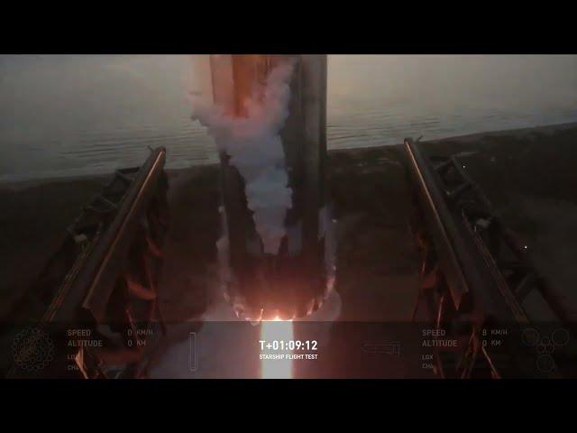 WOW! Watch SpaceX Catch A Starship Booster In Air | Tower Cam 1