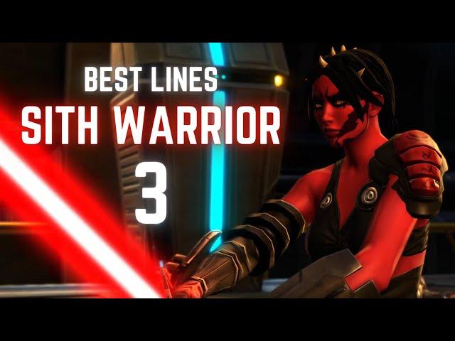 Sith Warrior 3: Best Lines and Funny Moments | Star Wars: The Old Republic