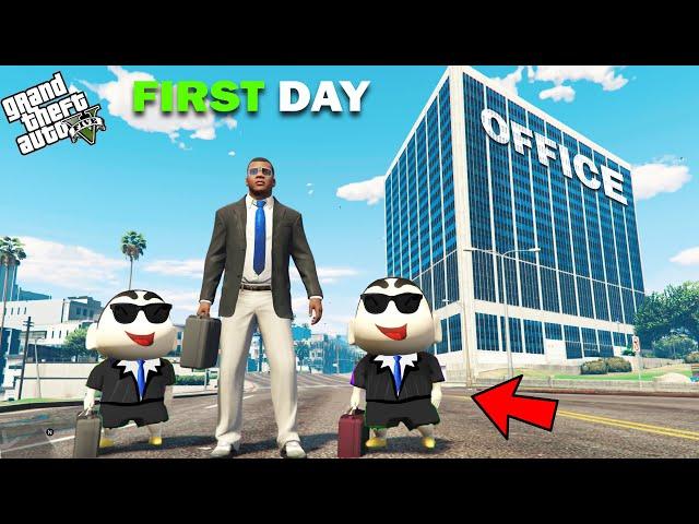 Franklin Shinchan And Pinchan First Day In Office In GTA 5!