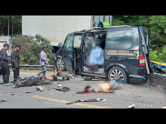 Shocking Moment_BEST OF SEMI-TRUCK CRASHES | Road Rage, Hit and run, Brake checks_ COMPILATION 2024